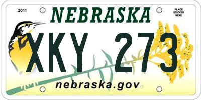 NE license plate XKY273