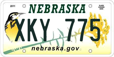 NE license plate XKY775
