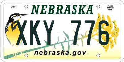 NE license plate XKY776