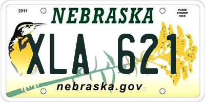 NE license plate XLA621