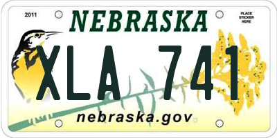 NE license plate XLA741