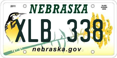 NE license plate XLB338