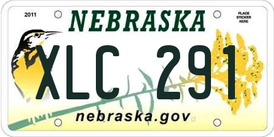 NE license plate XLC291