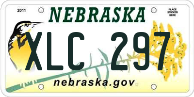 NE license plate XLC297