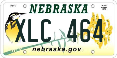 NE license plate XLC464