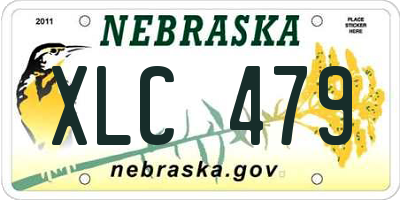 NE license plate XLC479