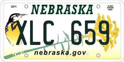 NE license plate XLC659