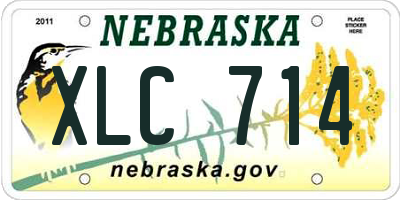 NE license plate XLC714