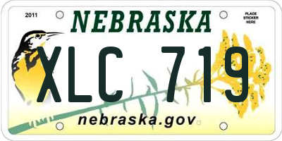 NE license plate XLC719