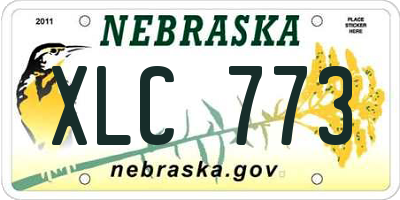 NE license plate XLC773