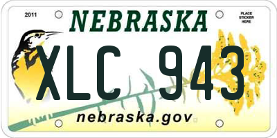 NE license plate XLC943