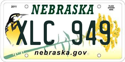 NE license plate XLC949