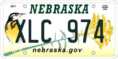 NE license plate XLC974