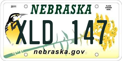 NE license plate XLD147