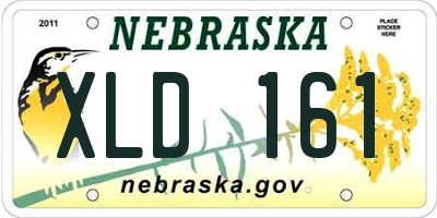 NE license plate XLD161