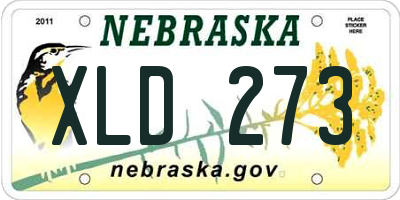 NE license plate XLD273