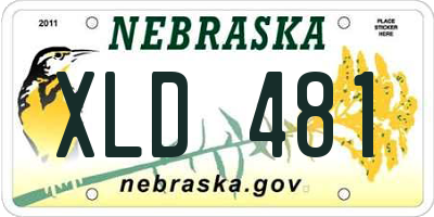 NE license plate XLD481