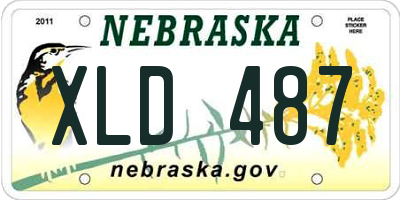 NE license plate XLD487