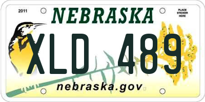 NE license plate XLD489