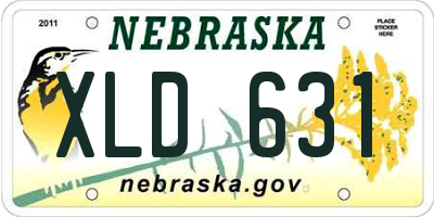 NE license plate XLD631