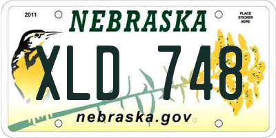 NE license plate XLD748