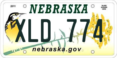 NE license plate XLD774