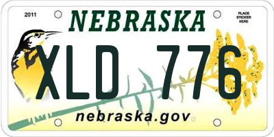 NE license plate XLD776