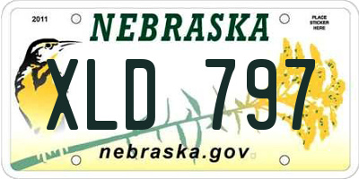 NE license plate XLD797