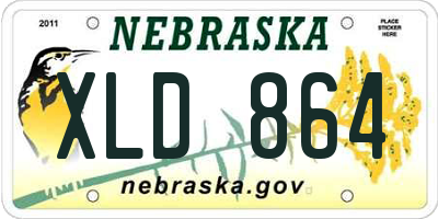 NE license plate XLD864