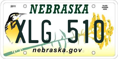 NE license plate XLG510