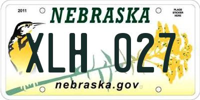 NE license plate XLH027