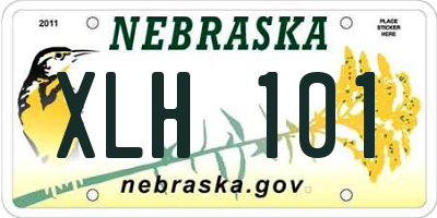 NE license plate XLH101