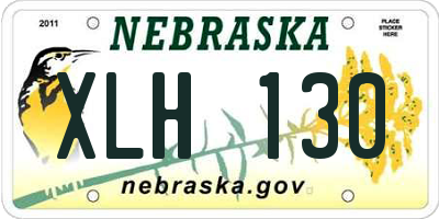 NE license plate XLH130