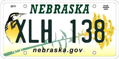 NE license plate XLH138