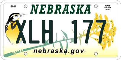 NE license plate XLH177