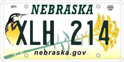 NE license plate XLH214