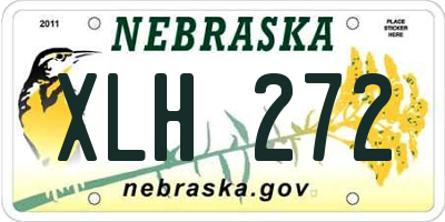 NE license plate XLH272