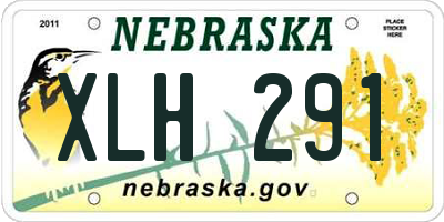 NE license plate XLH291