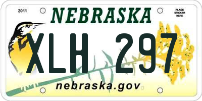 NE license plate XLH297
