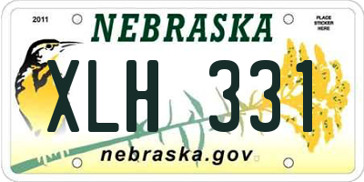 NE license plate XLH331