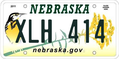 NE license plate XLH414