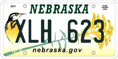 NE license plate XLH623