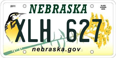 NE license plate XLH627