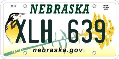 NE license plate XLH639