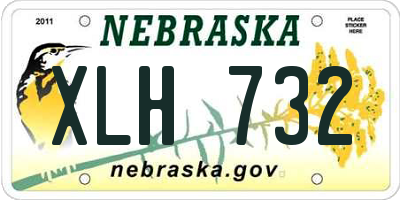 NE license plate XLH732