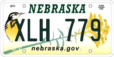 NE license plate XLH779
