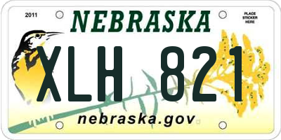 NE license plate XLH821