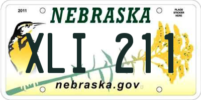 NE license plate XLI211