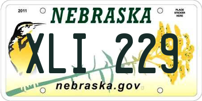 NE license plate XLI229