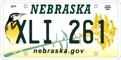 NE license plate XLI261